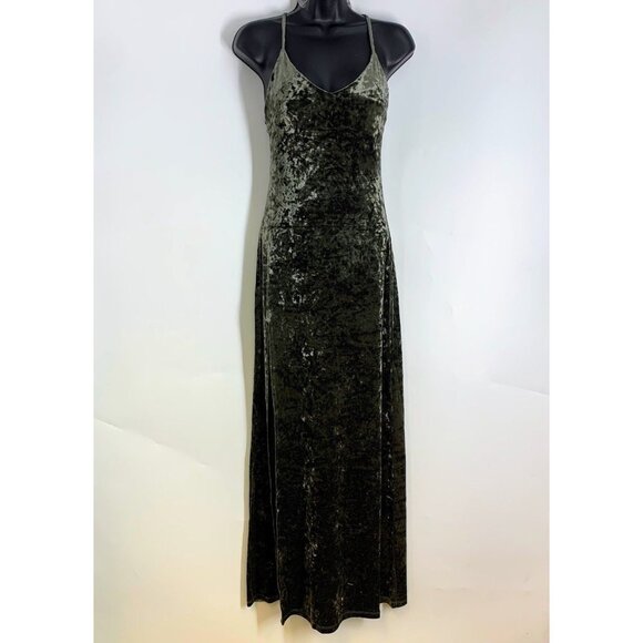 Makers of Dreams Women's V Neck Spaghetti Strap High Slit Maxi Dress Size XS - Picture 1 of 15